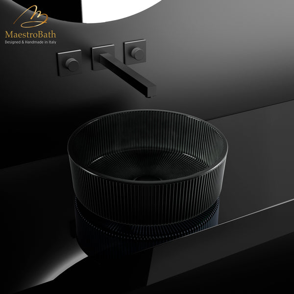 Bella Vita Luxury Vessel Sink #Color_Black