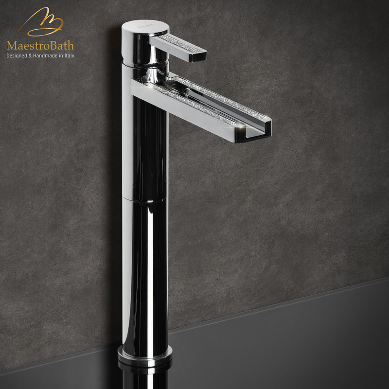 Swarovski Crystal Bathroom Faucet | Polished Chrome