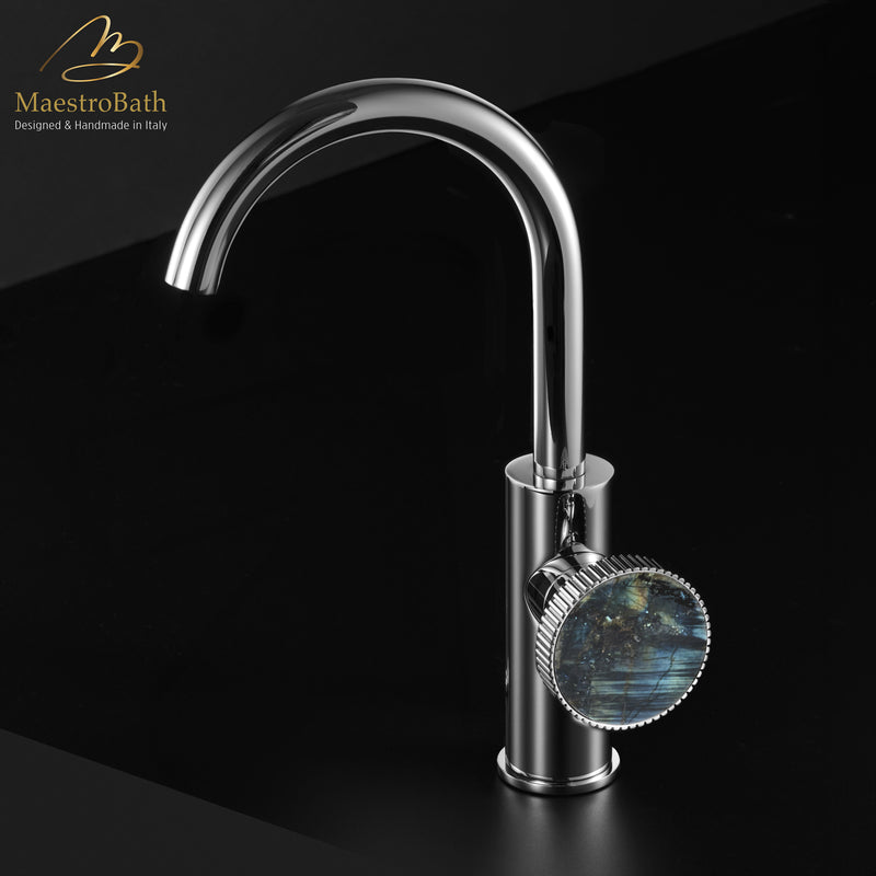 Preziosa Luxury Bathroom Faucet | Polished Chrome