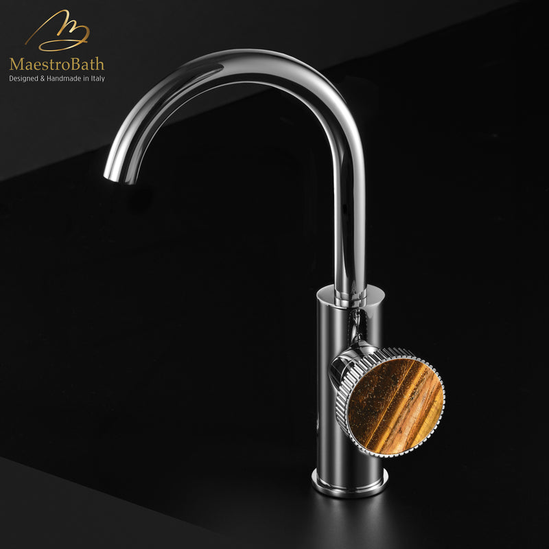 Preziosa Luxury Bathroom Faucet | Polished Chrome