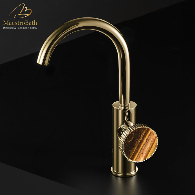 Preziosa Luxury Bathroom Faucet | Polished Gold