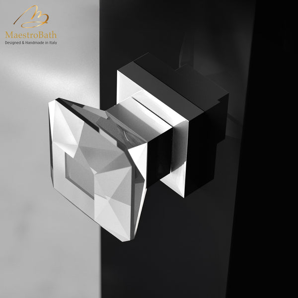 Modern Crystal Door Handle | Transparent