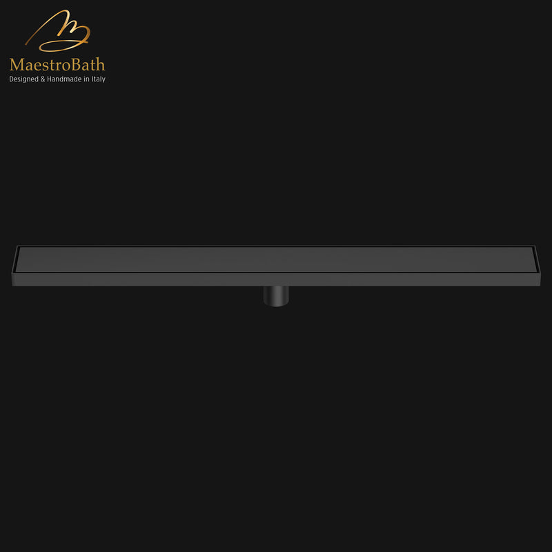 Modern Shower Linear Drain 915 | Matte Black