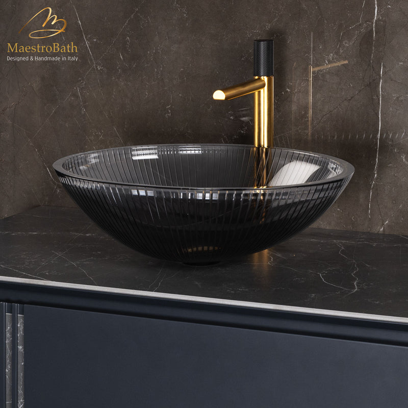 Plisse Luxury Oval Vessel Sink