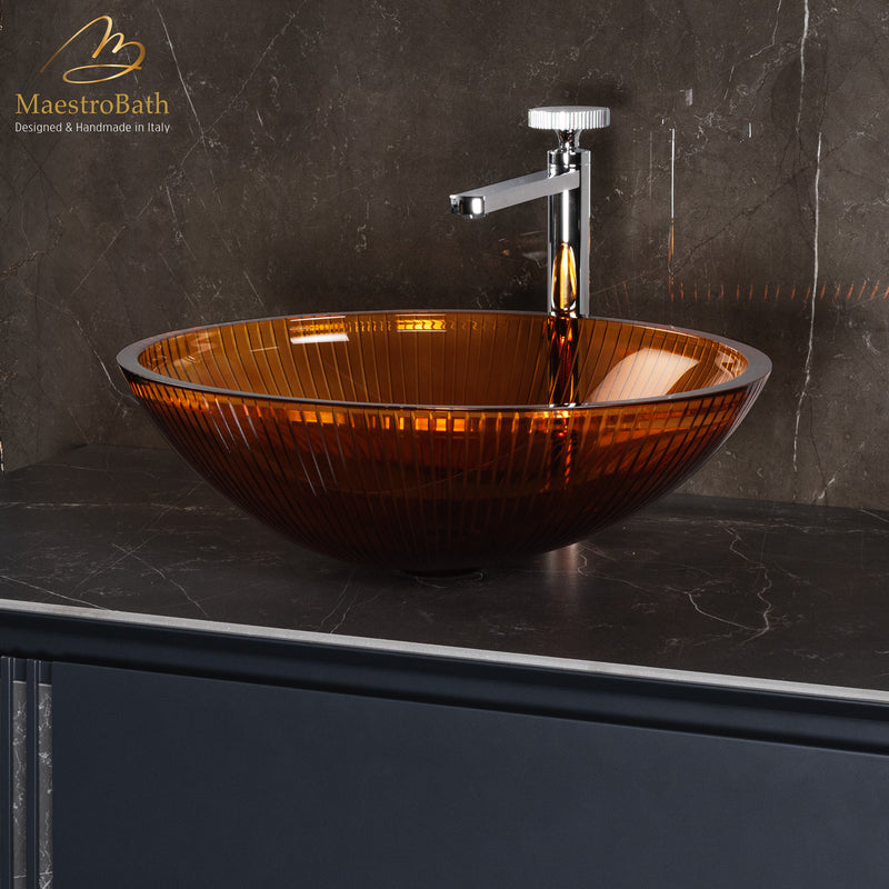 Plisse Luxury Oval Vessel Sink