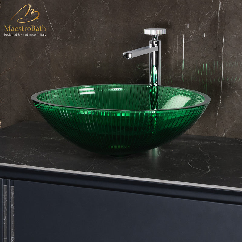 Plisse Luxury Oval Vessel Sink