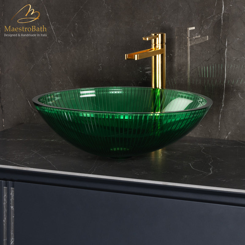 Plisse Luxury Oval Vessel Sink