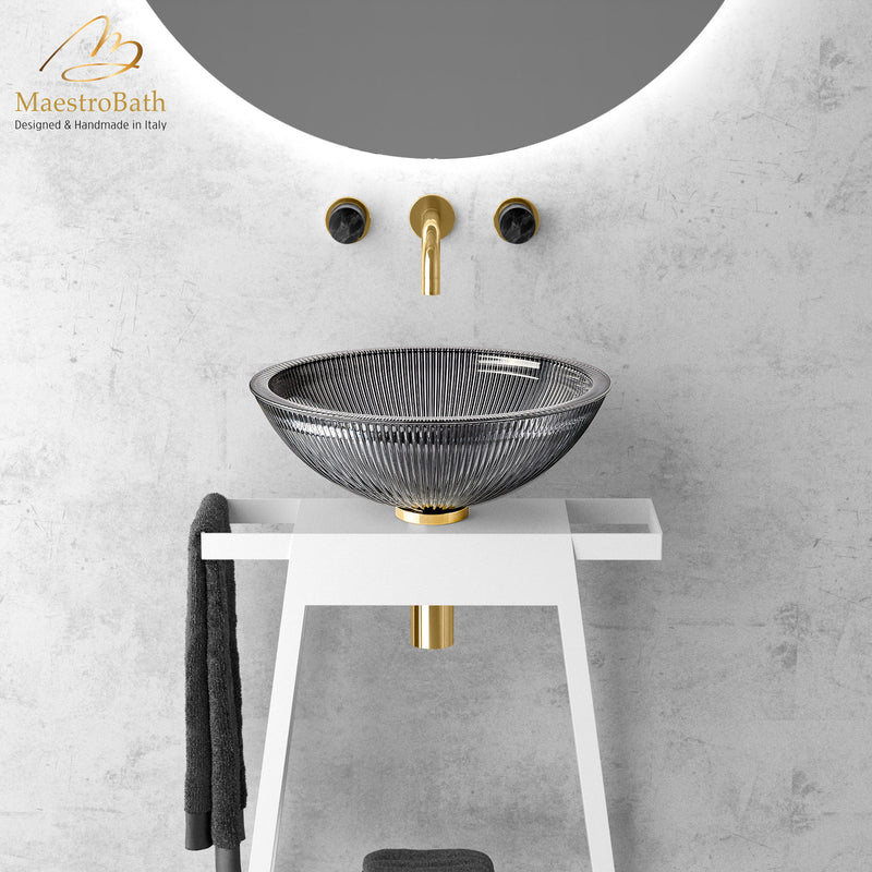 Plisse Luxury Round Vessel Sink