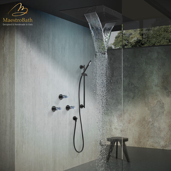 Lux Complete Shower Set | Black