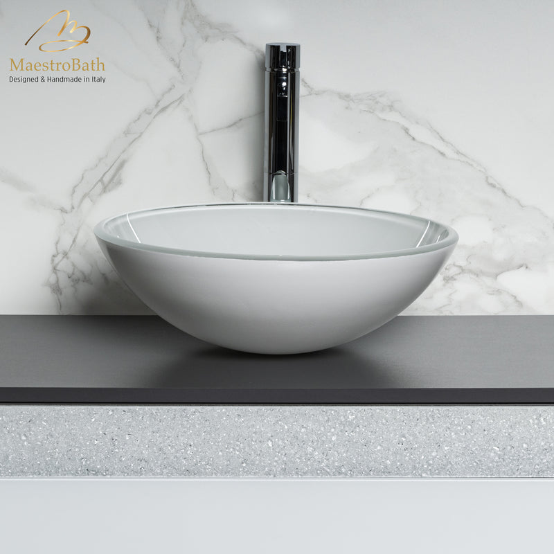 Luxury Round Crystal Vessel Sink