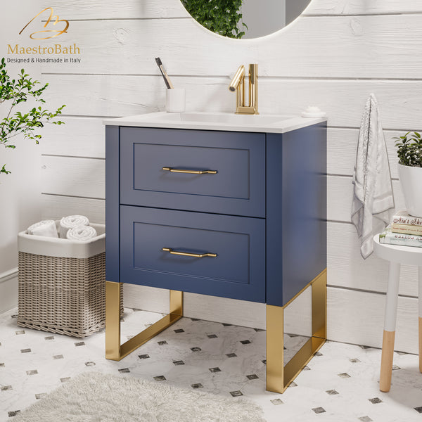 Antico 60 Bathroom Vanity | Midnight Blue