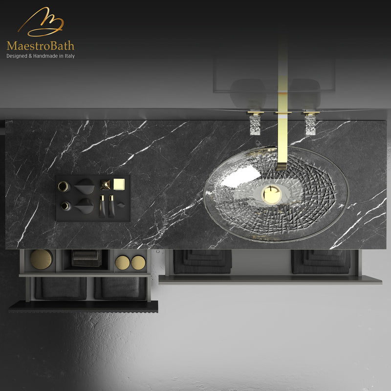 Cosmopolitan Luxury Wallmount Bathroom Vanity