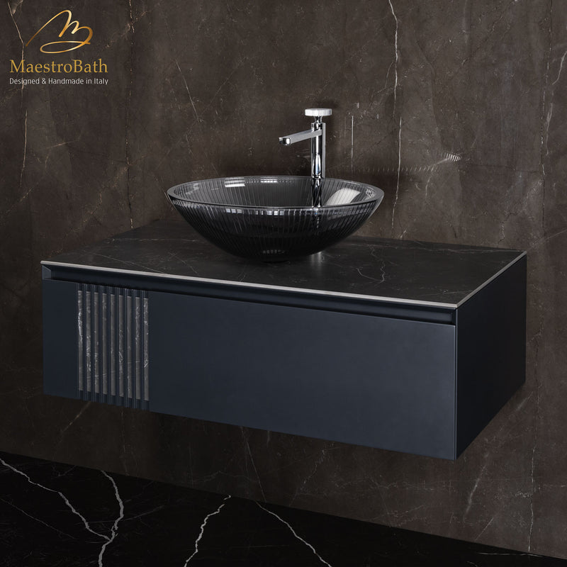 Plisse Luxury Oval Vessel Sink