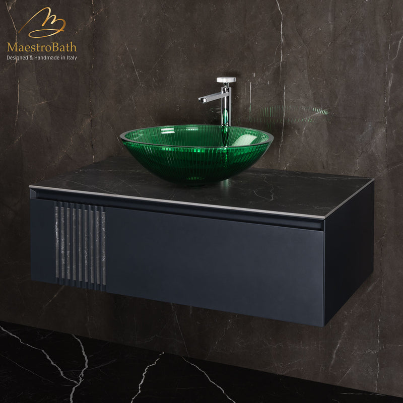 Plisse Luxury Oval Vessel Sink