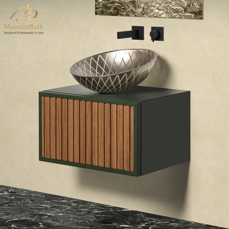 Orient 60 Bathroom Vanity | Olive Green