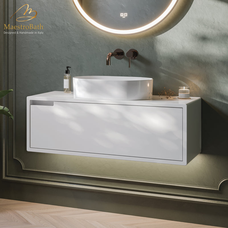 Noceto 100 Bathroom Vanity | White