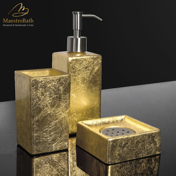 Calla Soap Dispenser | Gold Leaf