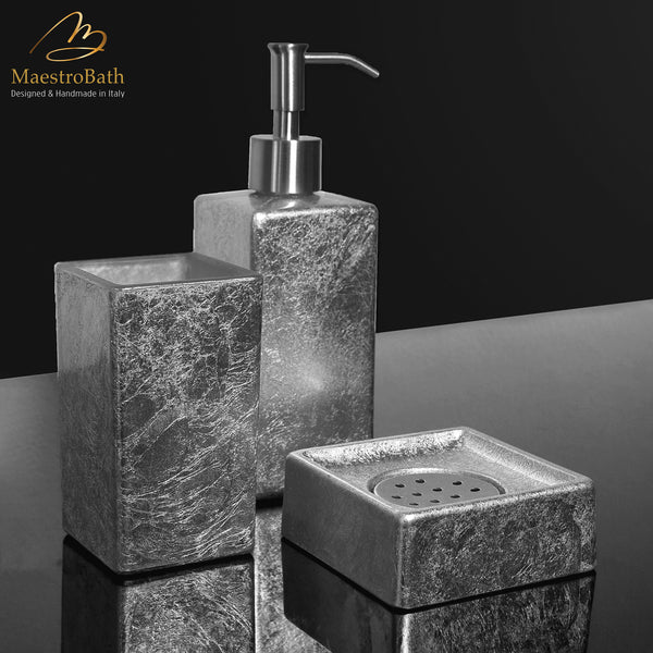 Calla Soap Dispenser | Silver Leaf