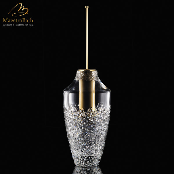 Ice Lux XL Brush Holder | Clear/Gold