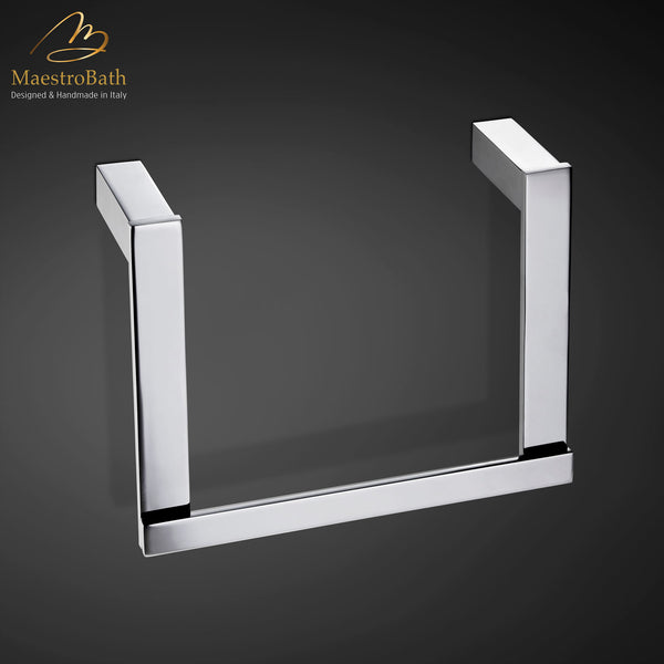 Modern Towel Ring | Polished Chrome