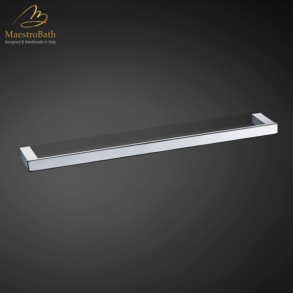 Modern Towel Bar 16" | Polished Chrome