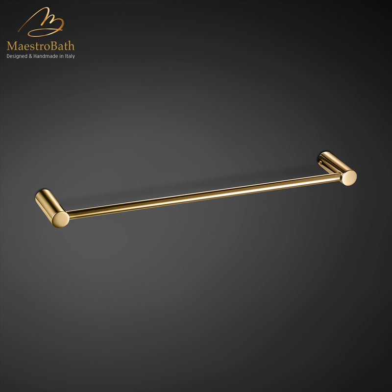 Luxury Towel Bar 15" | Polished Gold