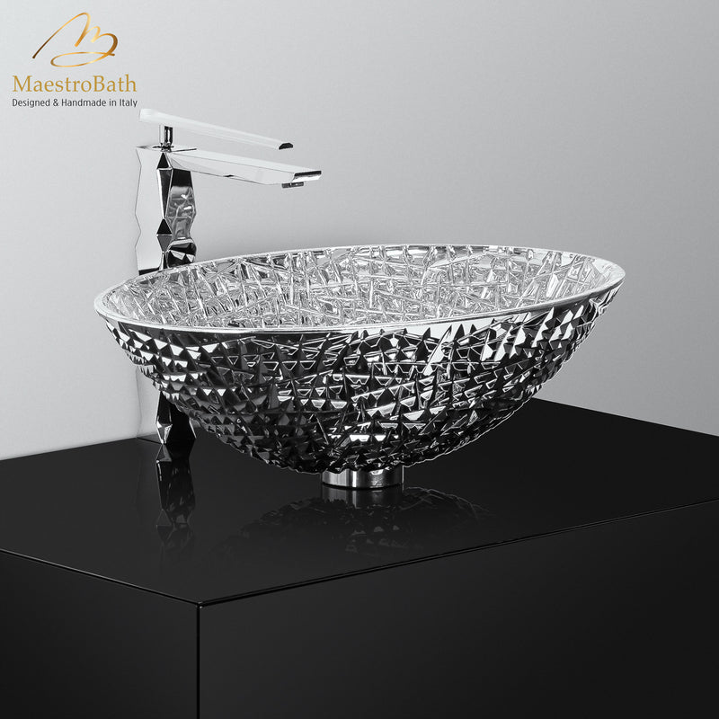 De Medici Ice Oval Silver