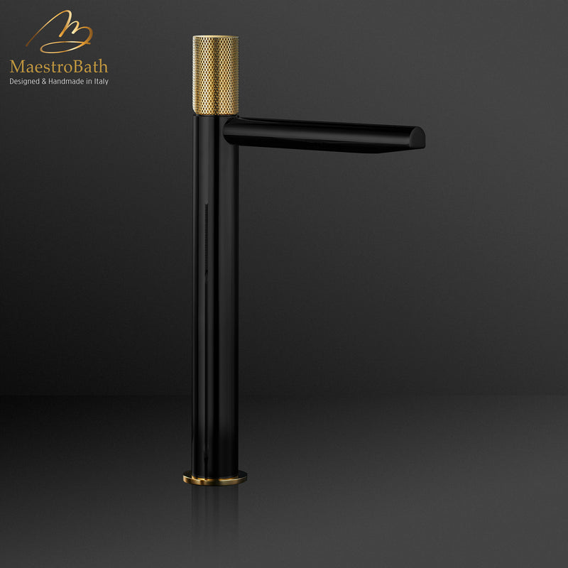 AUX High Bathroom Faucet | Polished Gold