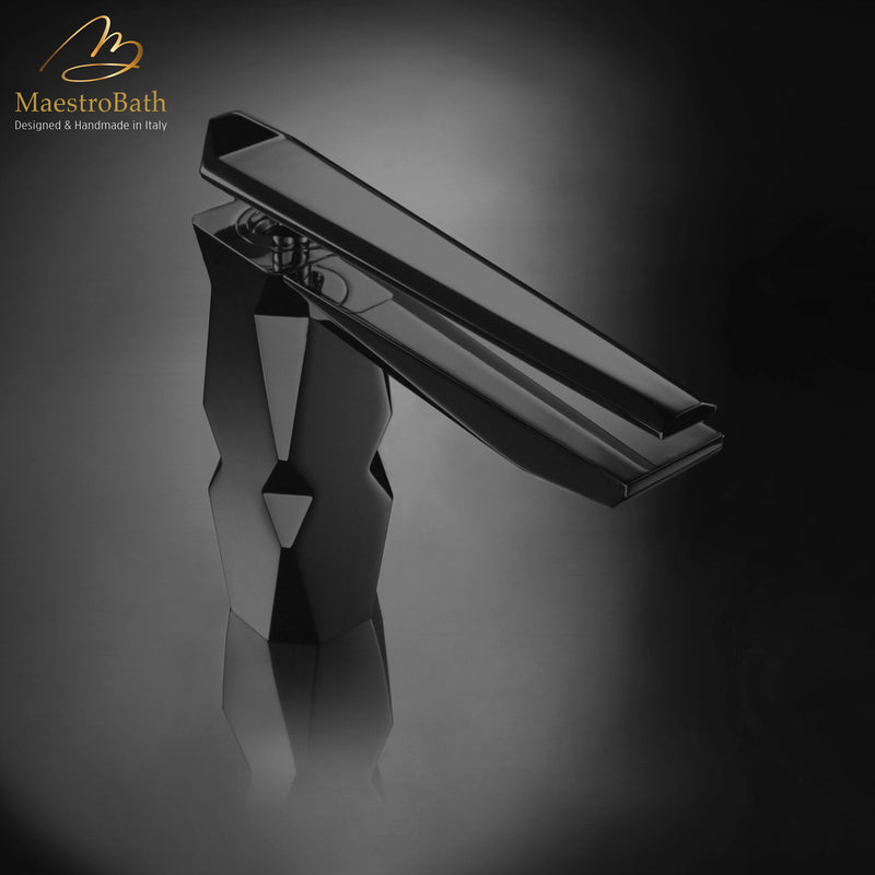 Ikon Black Luxury Vessel Sink Faucet