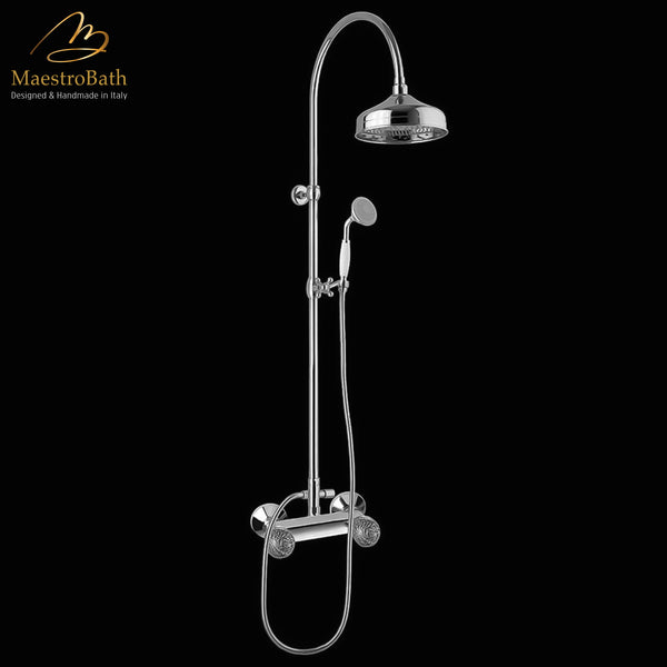 Murano Complete Shower Set | Polished Chrome