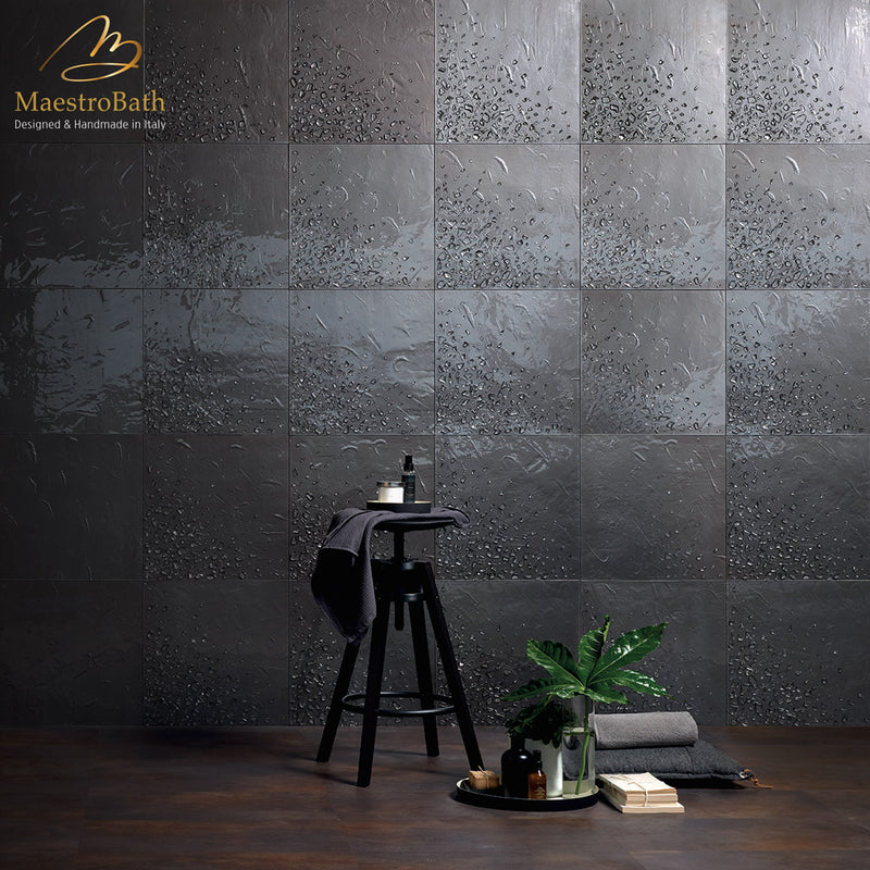 Gem Luxury Tile | Silver/Bronze