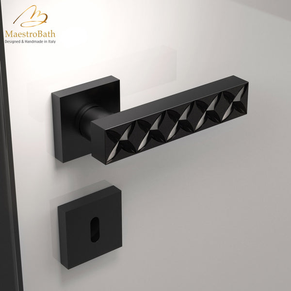 Fancy Door Handle | Black