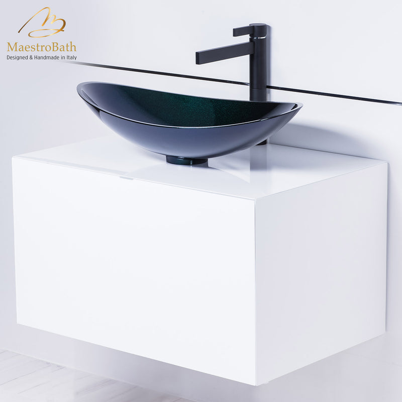 Modern Italian Black and white bathroom fixture selection