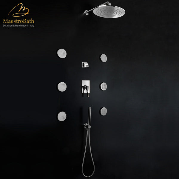 Skip Diamond Complete Shower Set | Polished Chrome