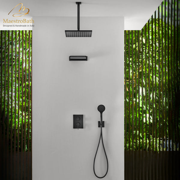 Nube Complete Shower Set | Black