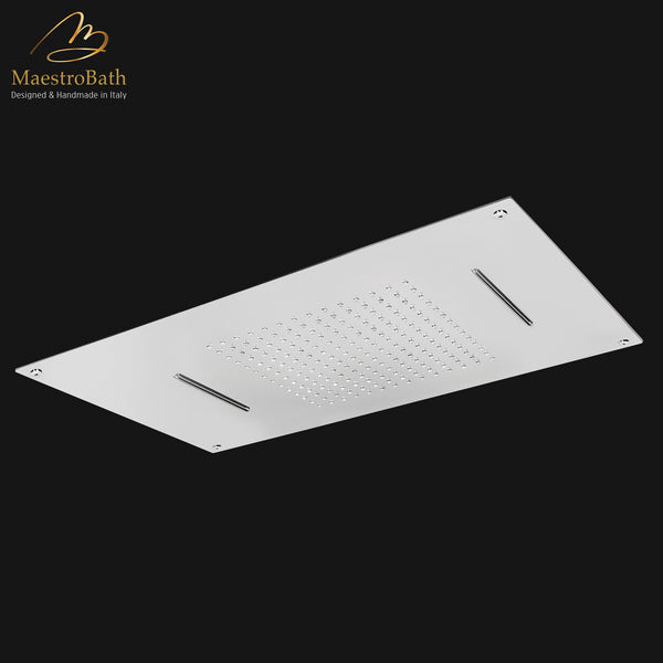 False ceiling Shower Head 700X400 MM | Polished Chrome