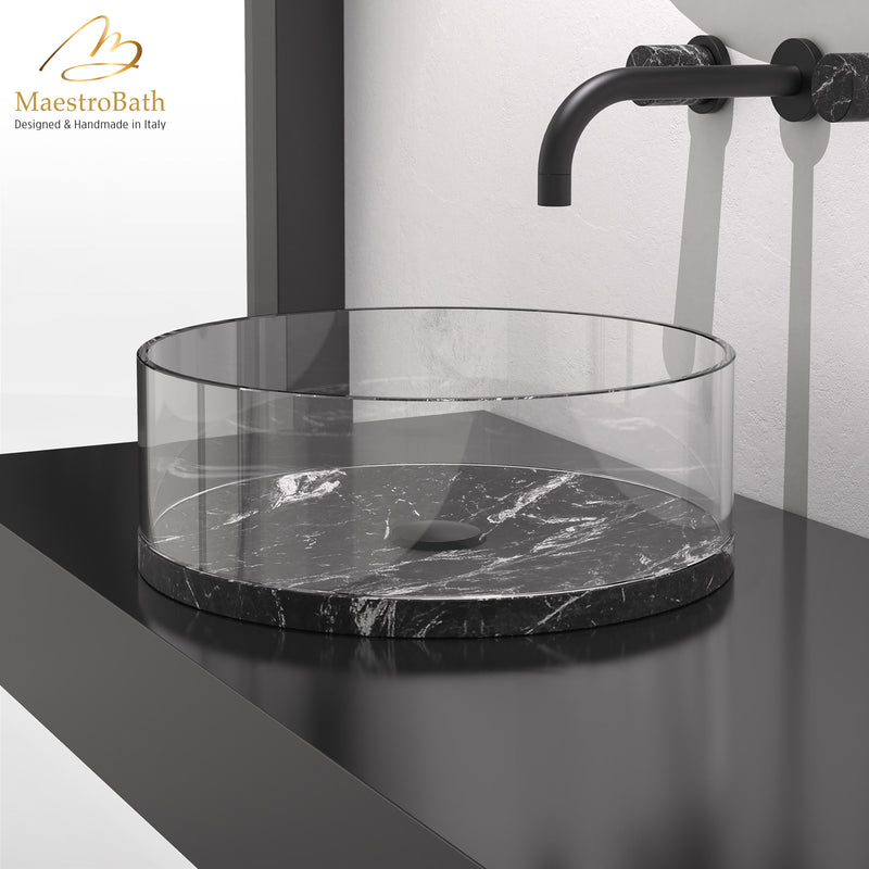 Cosmopolitan Circular Vessel Sink | Black