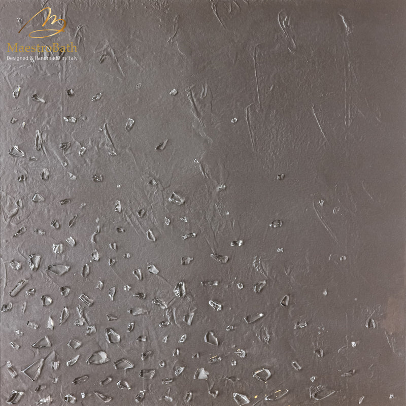 Gem Luxury Tile | Silver/Bronze