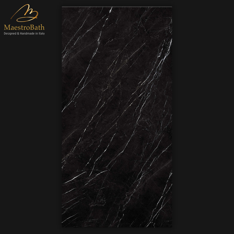 Nero Marquina Luxury Tile | Black