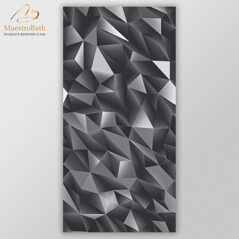 Polygon Luxury Tile | Black